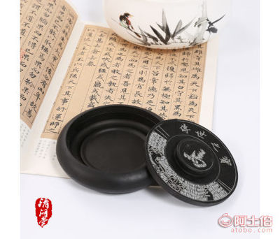 匠心傳承 螺紋硯學生4寸古馬羅紋硯，文房雅器新選擇
